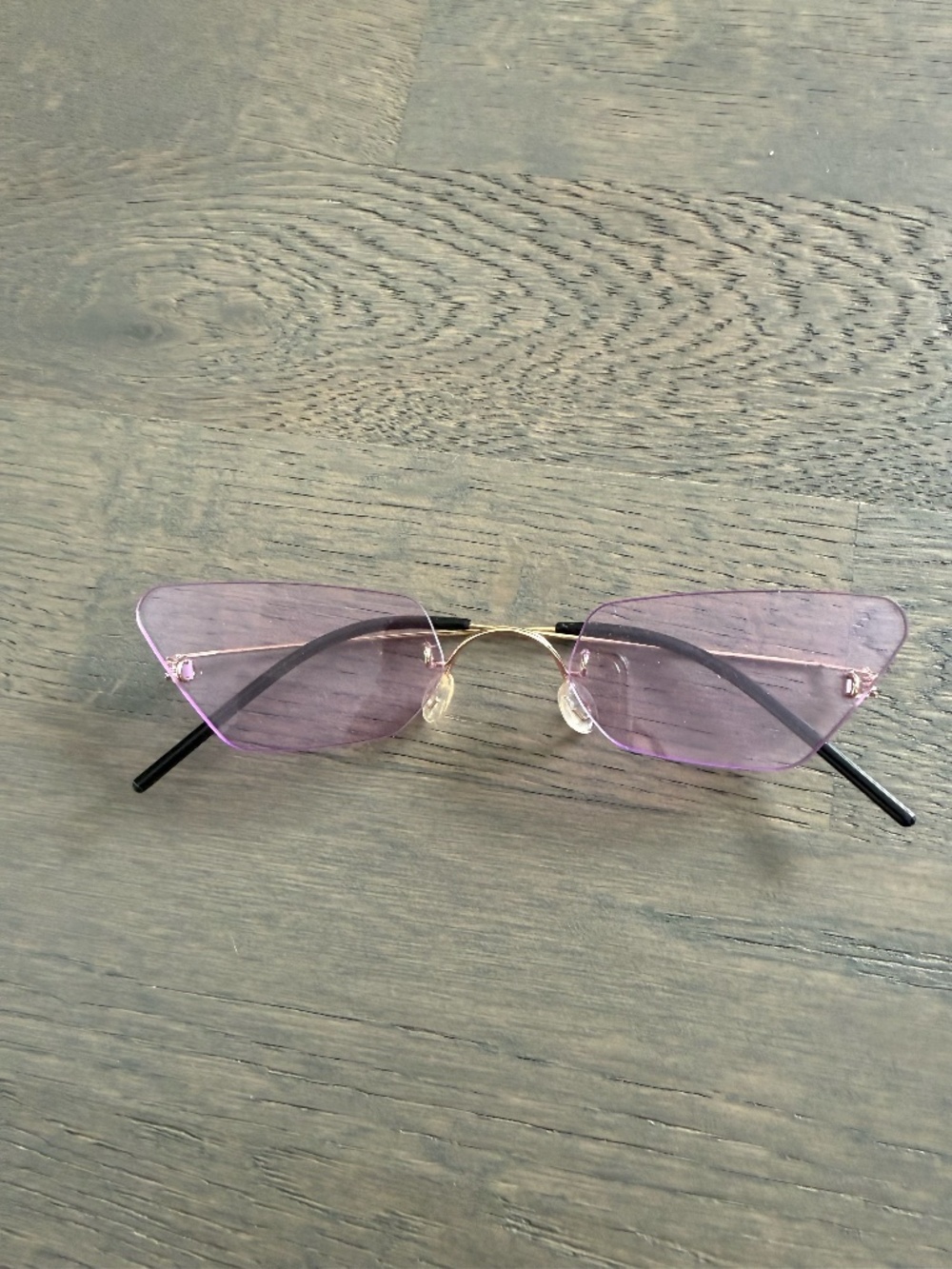 Purple Rimless Costume Sunglasses Western University HOCO Halloween Costume